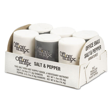 Office Snax® Condiment Set, 4 Oz Salt, 1.5 Oz Pepper, Two-shaker Set freeshipping - TVN Wholesale
